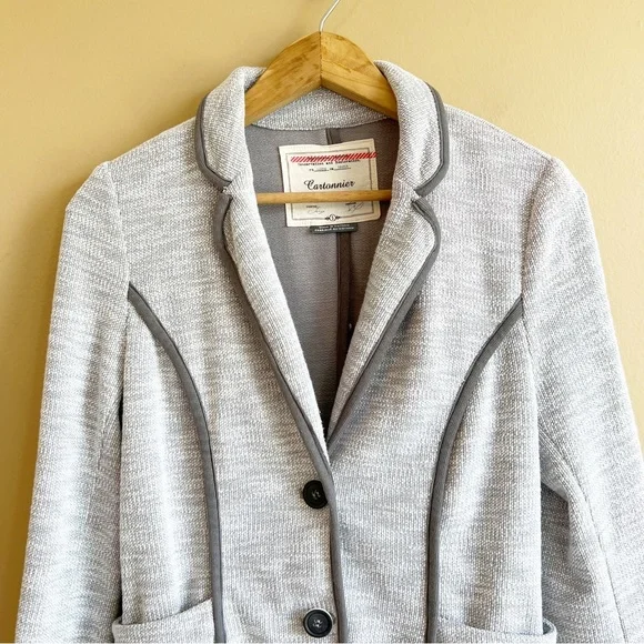 Anthropologie Cartonnier Beckett Jacket in size Small with piping detail - Picture 2 of 9